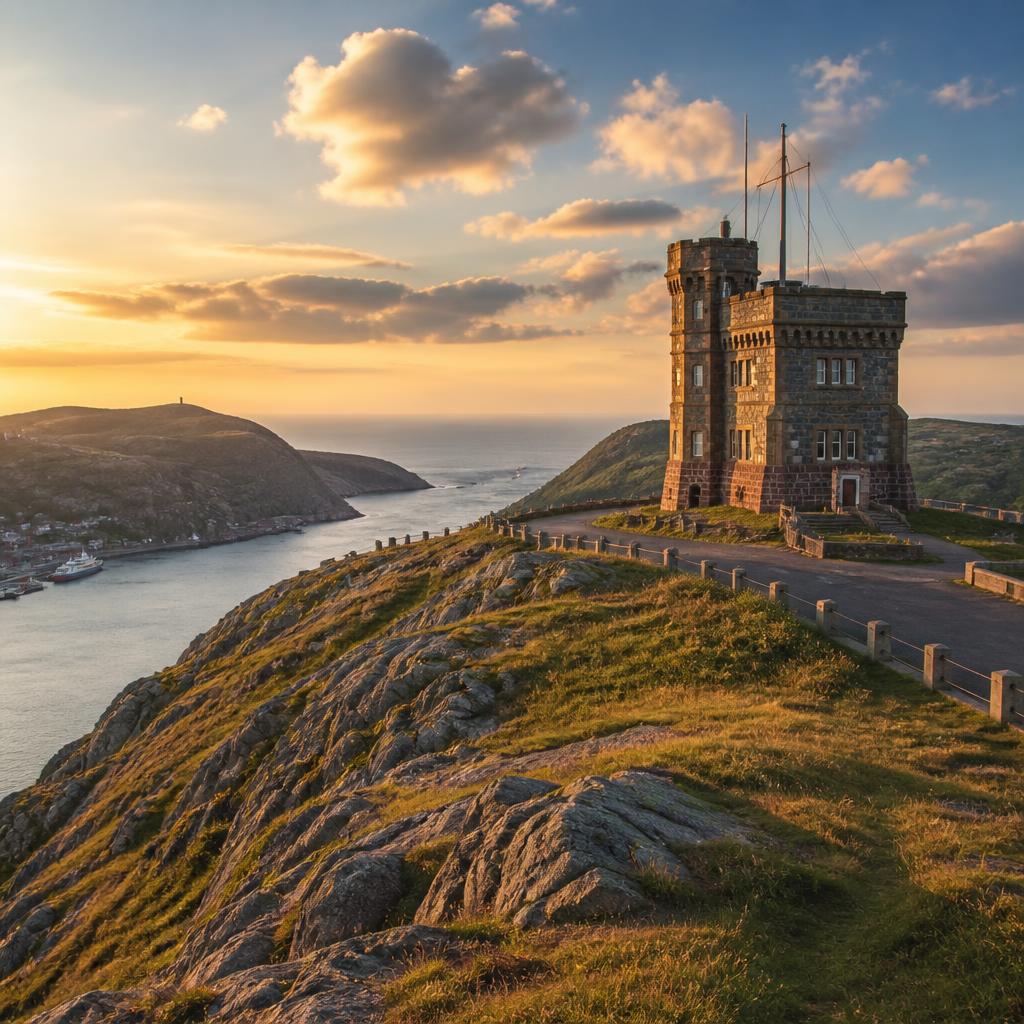 Signal Hill overlooking St. John's harbour